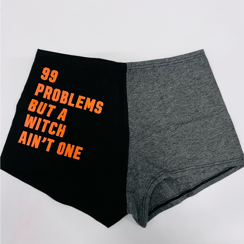 PINK Victoria's Secret Halloween Black and Gray Panties